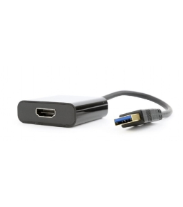 Cablu video gembird usb 3.0 la hdmi 15cm, negru (a-usb3-hdmi-02) 403396