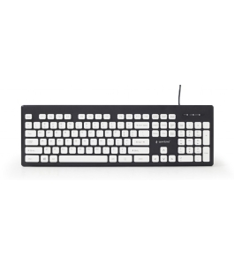 Tastatura ergonomica gembird kb-ch-01, cu fir, usb, 107 taste, design...