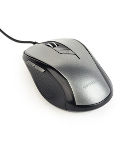 Mouse ergonomic gembird mus-6b-01-bg, usb, optic, 1600 dpi, negru/gri...