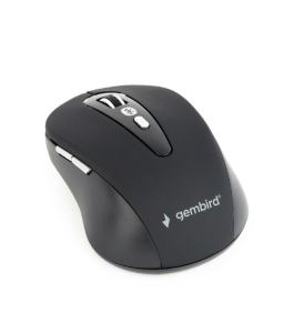 Mouse wireless gembird muswb-6b-01 negru, 1600 dpi, bluetooth, 6 butoane,...