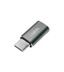 Adaptor logilink au0041, usb 3.0, usb type-c (t) la micro-usb (m), argintiu...