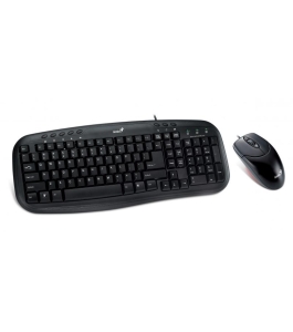 Kit genius tastatura + mouse optic usb smart km-200 (31330003400) Negru...