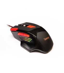 Mouse spacer gaming sp-gm-02, cu fir, negru Negru 535808