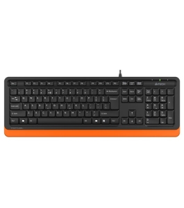 Tastatura a4tech fstyler usb cu fir negru si portocaliu (fk10 orange)...