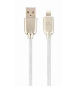 Cablu alimentare si date gembird cc-usb2r-amlm-2m-w, usb 2.0 (t) la lightning...