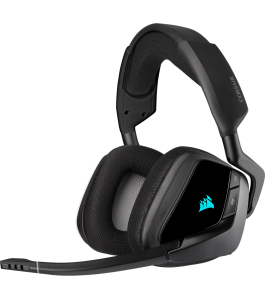 Casti gaming corsair void rgb elite wireless, negru carbon (ca-9011201-eu)...