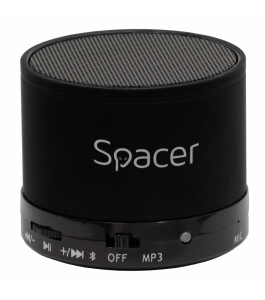 Boxa spacer portabila spb-topper-blk, bluetooth, negru Negru 539750