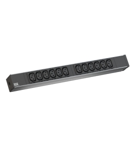 Pdu bachmann, 1u pt. rack 19 inch, 12 prize iec, intrare schuko, max 16 a,...