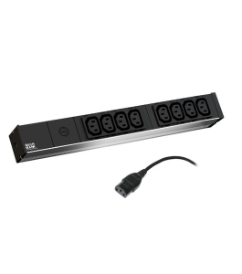 Pdu bachmann, 1u pt. rack 19 inch, 8 prize iec, intrare iec, max 10 a, cablu...