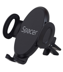 Suport auto spacer spch-grv-clips, pentru smartphone, negru...