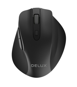 Mouse delux m517gx-bk, wireless, optic, 1600 dpi, negru Negru 544391