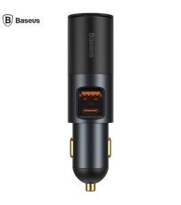 Incarcator auto baseus share together ccbt-c0g, 2 porturi, 120w, bricheta...