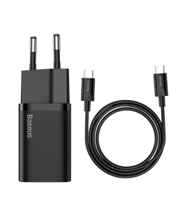 Incarcator retea baseus super si quick charge 25w, 1 x usb type-c 5v/3a max,...