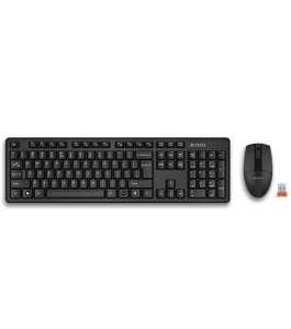 Kit tastatura si mouse a4tech gk-3 + g3-330n, wireless, negru Negru 548819