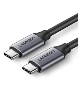 Cablu alimentare si date ugreen us161, usb type-c la usb type-c 60w/3a, gri...