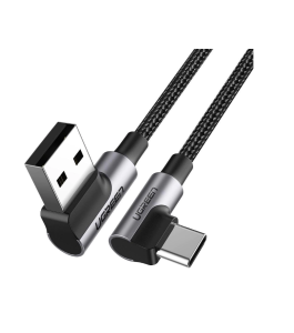 Cablu alimentare si date ugreen us176, usb la usb type-c, 0.5m, negru Negru...