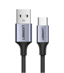 Cablu alimentare si date ugreen us288, usb la usb type-c, 3m, gri Gri 552168