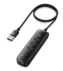 Hub extern ugreen cm416, usb 3.0 x 4, abs, 25 cm, negru 10915 ABS Negru...