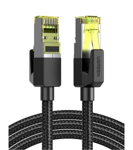 Patch cord utp ugreen cat7 nw150, fire din cupru, 2m, negru Cupru Negru...