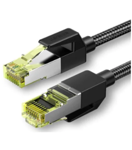 Patch cord utp ugreen cat7 nw150, fire din cupru, negru 80424 Cupru Negru...