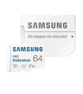 Card memorie samsung 64gb pro endurance + adapter microsdxc 555277