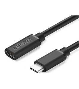 Cablu usb ugreen prelungitor us353, usb type-c (t) la usb type-c (m), negru...