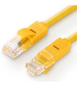 Patch cord utp ugreen cat5e nw103, fire din cupru, 5m, galben 11233 Cupru...