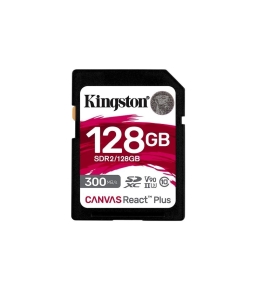 Card de memorie sdhc kingston canvas react plus 128gb, class 10 557636