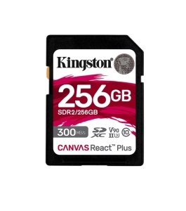 Card de memorie sdhc kingston canvas react plus 256gb, class 10 557638