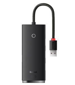 Hub extern baseus lite conectare prin usb 3.0, lungime 1m, negru 558621