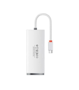 Hub extern baseus lite wkqx030402, conectare prin usb type-c, lungime 1m, alb...