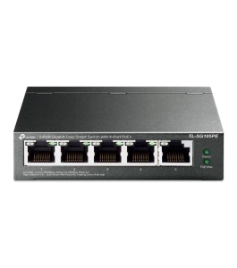 Switch tp-link tl-sg105pe, 5 porturi gigabit, poe Negru 560256