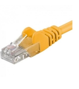 Patchcord utp rj45-rj45 cat.6 utp-6-2-y, 2m, galben, din cupru Cupru Galben...