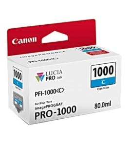 Cartus cerneala original canon cyan, pfi-1000c, pentru ipf pro-1000,...