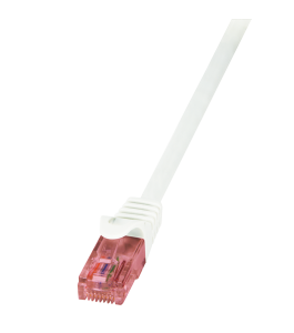 Patch cord utp logilink cat6 cq2051u, lszh, cupru, 2 m, alb, awg26 Cupru Alb...