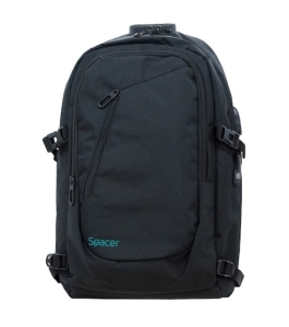 Rucsac laptop spacer duke spb-duke-black, 15.6", waterproof, poliester,...