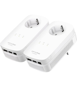 Kit adaptor powerline tp-link tl-pa8030pkit, av1300, 3 porturi gigabit Alb...