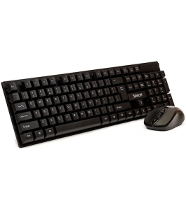 Kit tastatura si mouse spacer spds-1100 wireless negru Negru 595762