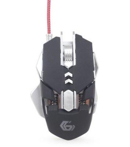 Mouse gembird gaming musg-05, cu fir, negru / gri Negru 595932