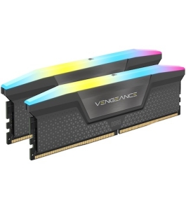 Kit memorie corsair vengeance rgb 64gb (2x32gb) ddr5 5600mhz cl40 Negru...