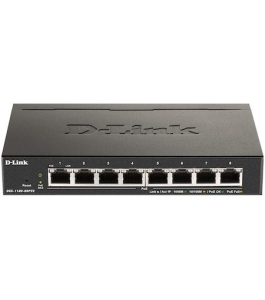 Switch d-link dgs-1100-08pv2, 8 porturi gigabit Metal Negru 605298