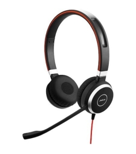 Casti stereo jabra evolve 40, on-ear, negru, cu fir, negru, 6399-829-209...