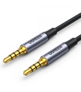 Cablu audio ugreen av183, stereo 4-pini (3.5 mm jack t/t), negru Negru...