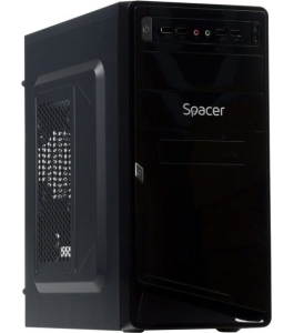 Carcasa spacer mini tower spc-moon, matx, usb 2.0 x 4, jack 3.5mm x 2 Negru...