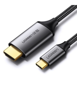 Cablu video ugreen mm142 usb type-c (t) la hdmi (t), 1.5m, negru Negru...