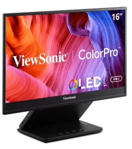 Monitor oled viewsonic 16" vp16-oled, full hd, hdmi, usb type-c, negru Negru...