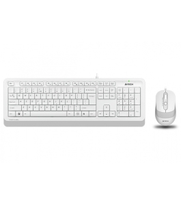 Kit tastatura si mouse a4tech fstyler f1010-w, cu fir, alb Alb 631388