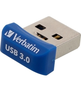 Stick usb 3.0 verbatim store 'n' stay nano 98711, 64gb, albastru Metal...