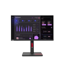 Monitor ips led lenovo thinkvision t24i-30 23.8", 63cfmatxeu, full hd, negru...