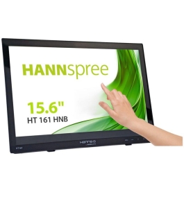 Monitor led touchscreen hannspree ht161hnb, 15.6" wide, 12 ms, negru Negru...